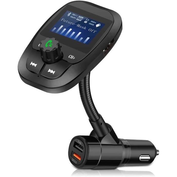 Transmetteur fm bluetooth, émetteur adaptateur radio bluetooth 5.0