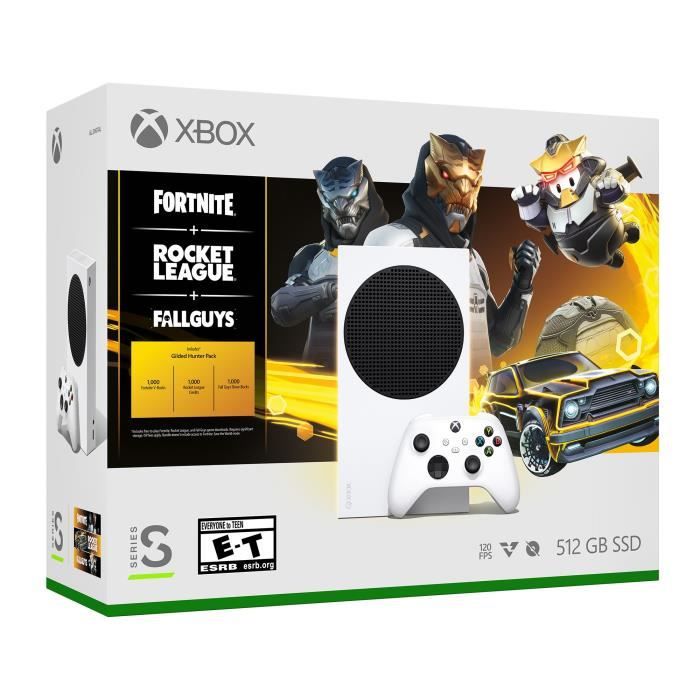 Pack Xbox Series S + 3 jeux (Rocket League, Fallguys et Fortnite) -  Compatible 4K HDR - Cdiscount Jeux vidéo