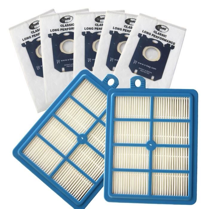7pcs - Remplacement Hepa Filtre Sacs à Poussière pour Aspirateur Electrolux Filtre Electrolux Hepa et S-BAG p