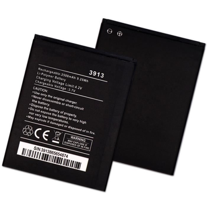 Mcdark 2500mAh Batterie Pour Wiko 3913 Batterie de téléphone portable Batteries