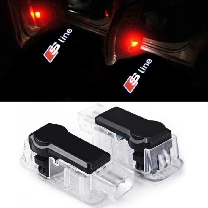 2x LED lumière porte de voiture S Line Logo porte lampe de bienvenue