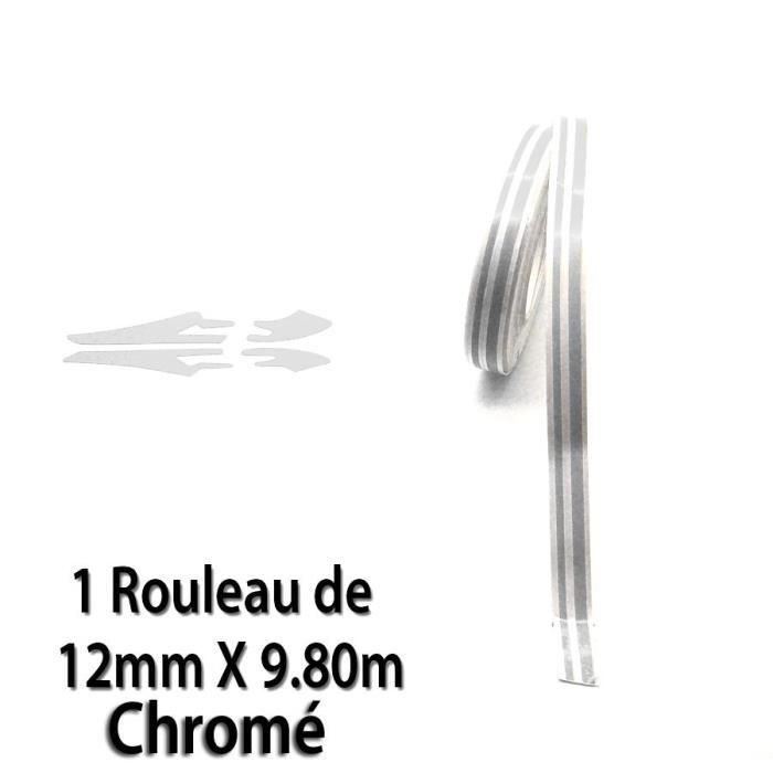 Liseret autocollant pour voiture chrome