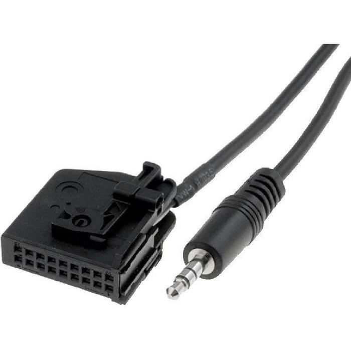 Cable Adaptateur AUX Jack - Seat Altea/ Leon/ Toledo/ Skoda Octavia/ VW Caddy/ Golf/ Passat/ Touran