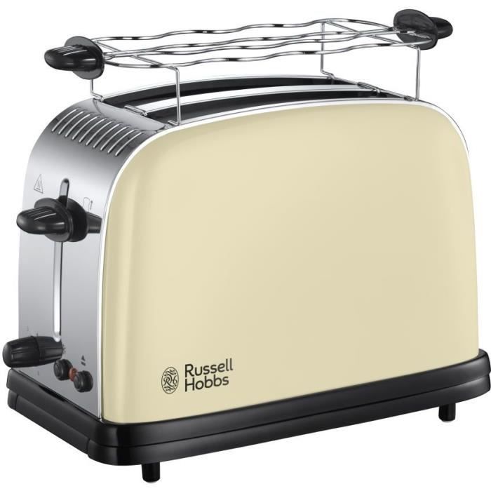 RUSSELL HOBBS 23334-56 Toaster Grille Pain Colours Plus, Cuisson Rapide Uniforme, Contrôle Brunissage, Chauffe Vionnoiserie Inclus -