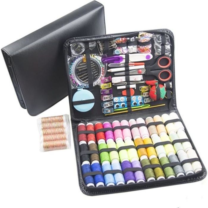 Kit Couture Complet Avec Boîte, 128 Pcs Premium Couture Accessoires, Set De Couture Pour Voyage Famille Maison