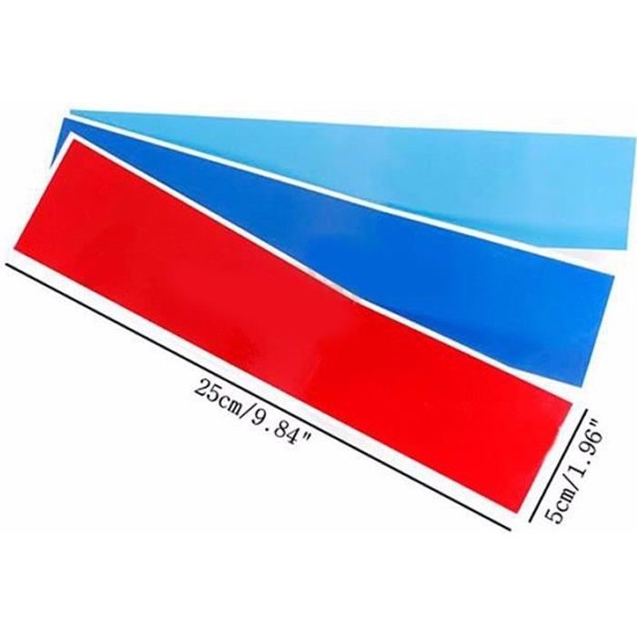 3 x autocollant de voiture à rayures de couleur M, autocollant de calandre pour BMW M3 M5 E46, pièces d'auto, décoration en PVC,