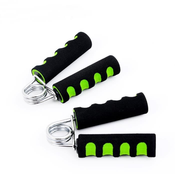 Mousse Poignee pince de musculation Avant Bras Main Exercice Muscle,lot de 2 ,Vert