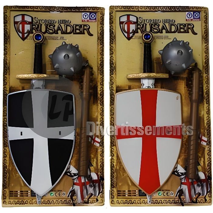 kit d'accessoires de chevalier pour enfant mix 3 pièces