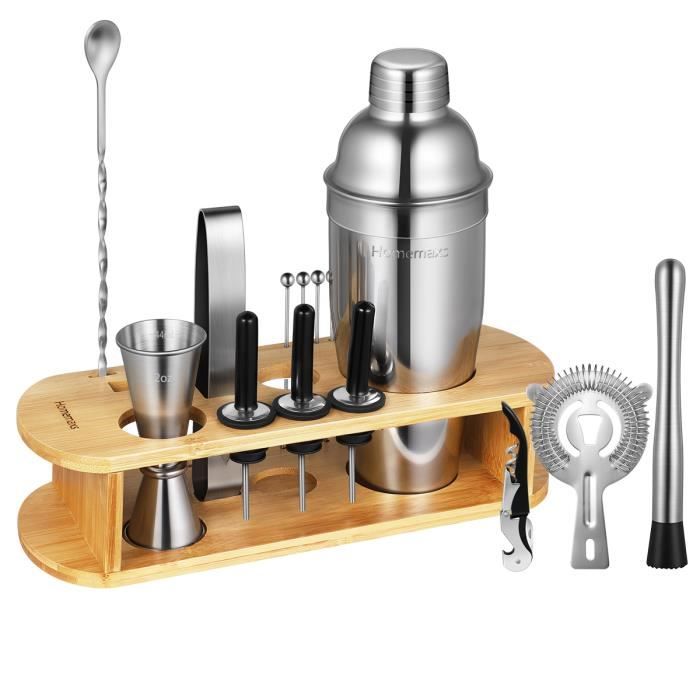 HOMEMAXS 17 PCS / set Professionnel Cocktail Shaker Set Bar Making Tools Potable Mixer Kit SHAKER - AGITATEUR - SET COCKTAIL
