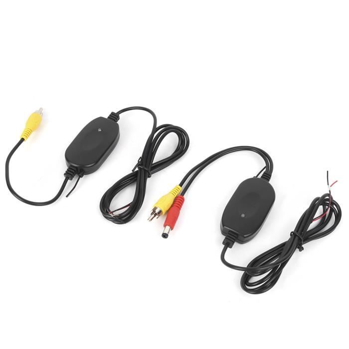 Kit de récepteur d'émetteur, récepteur de caméra de recul sans fil 2.4G RCA kit de récepteur d'émetteur vidéo accessoire pour