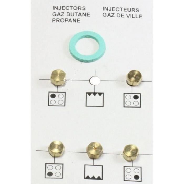 KIT INJECTEURS BUTANE POUR CUISINIERE BEKO - BVMPIECES