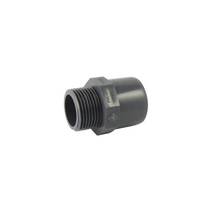 Adaptateur male / femelle ou male / male en PVC mixte à visser et à coller - 25mm x 32mm x 1''