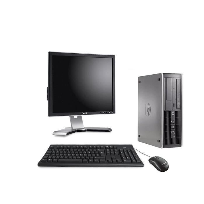 Pc de bureau HP 8200 SFF- G840 - 4Go - 2To HDD - W7 +Ecran 17