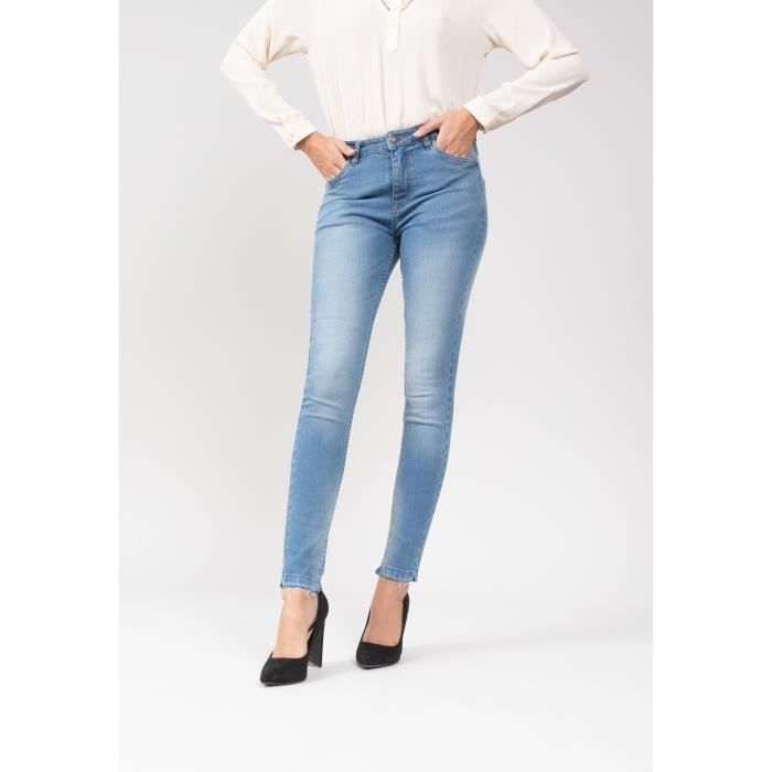 Pantalon jeans femme Deeluxe olga - bleu clair - 42