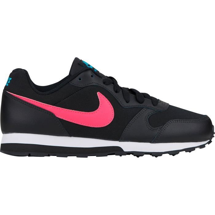 NIKE Baskets MD Runner 2 Noir et Rose Femme