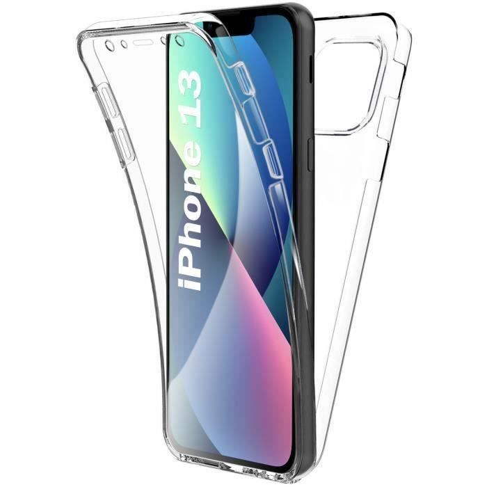 Coque Gel pour iPhone 13, 360 Degres Protection Integral Anti Choc, Full Body Transparente Ultra-Mince Silicone Coque pour iPhone 13