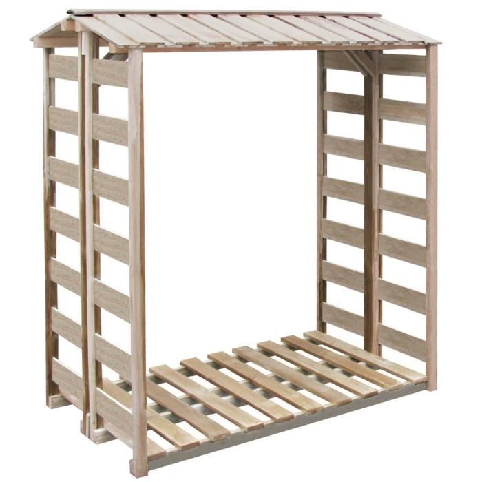 Abri de stockage du bois de chauffage 150x100x176cm Pin imprégné