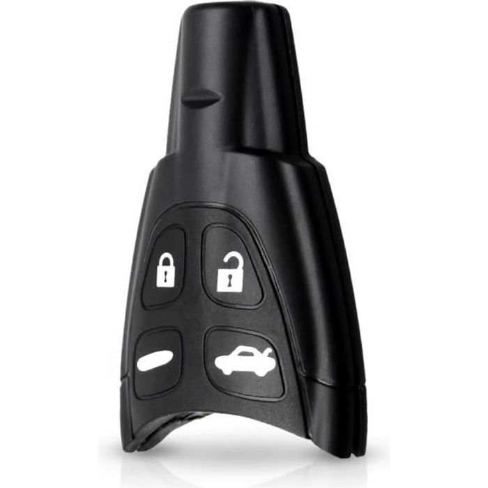 Coque Clé pour Saab 93 95 9-3 9-5 9.3 9.5 - Clé Plip télécommande 4 Boutons Phonillico®