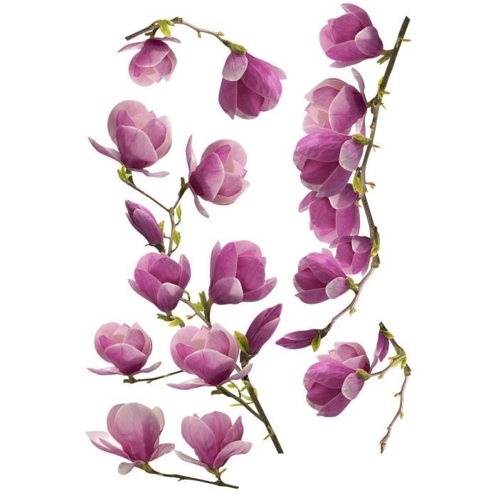 PLAGE Sticker déco - Magnolia1 Planche 48 x 68 cm