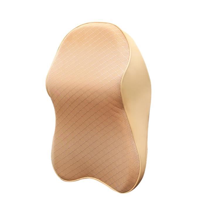 Coussin Pour Vehicule Coussin de Chaises en Mousse à Mémoire, Coussin pour Siège Voiture Coussin de repose-tête - S - BEIGE