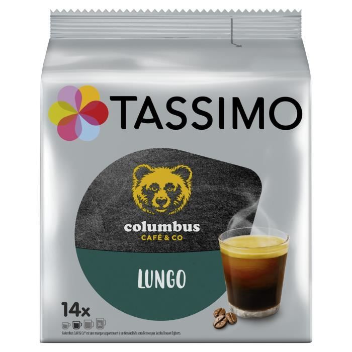 TASSIMO Columbus lungo Café dosettes - paquet de