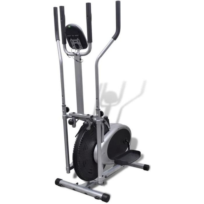 Vélo elliptique - 4 poteaux - Pouls - 1 100 x 500 x 1 550 mm 100 kg - noir FOR-9112571262754