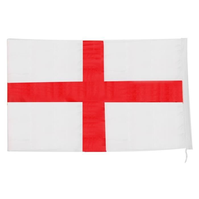 TRIXES Drapeau Angleterre - 5 ft x 3 ft de large - Dessin de la Croix de St George - Nylon