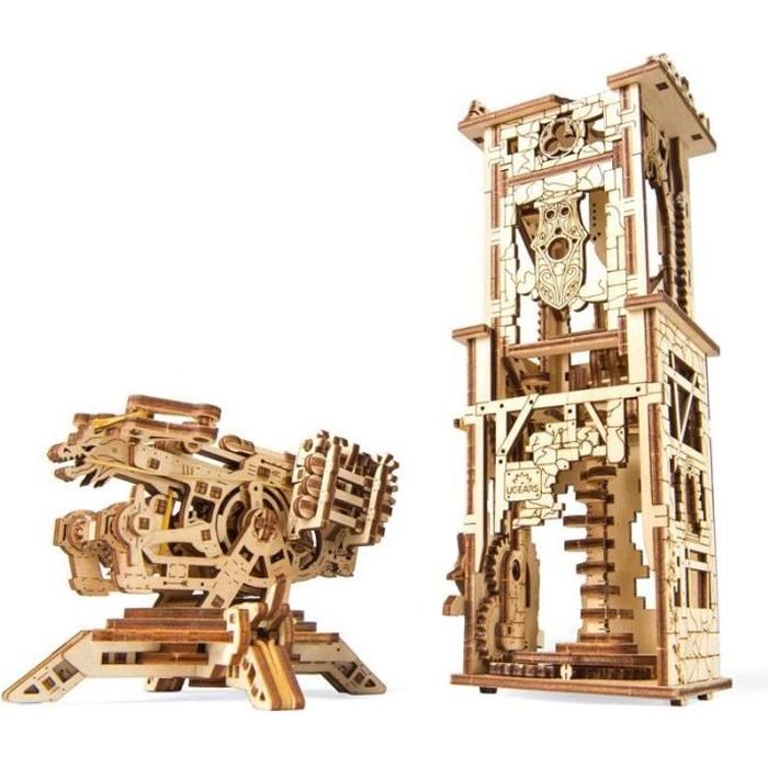 Arbalète à Tour UGEARS - Puzzle 3D Mécanique en bois