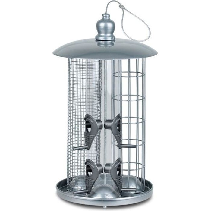Vadigran - Silo a nourriture pour oiseaux 3 en 1, MAURO.