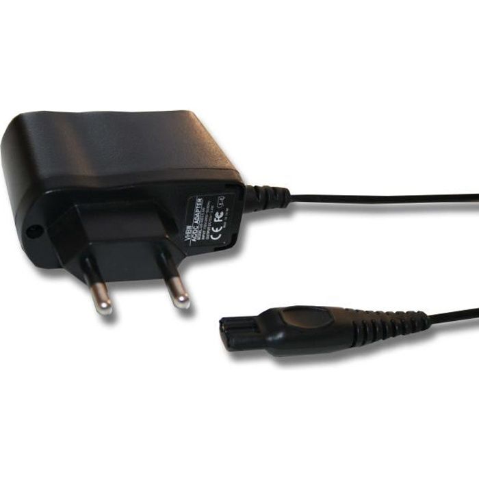 Chargeur pour rasoir Philips - Input : 100V - 240V - Output : 15 V (0.4A) - Couleur : noir - De la marque VHBW