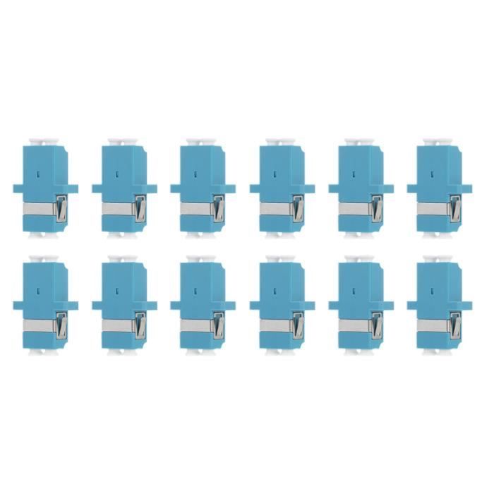 12 pcs adaptateurs de fibre optique à convertisseur d'adaptateur double port en SWITCH - HUB ETHERNET - INJECTEUR