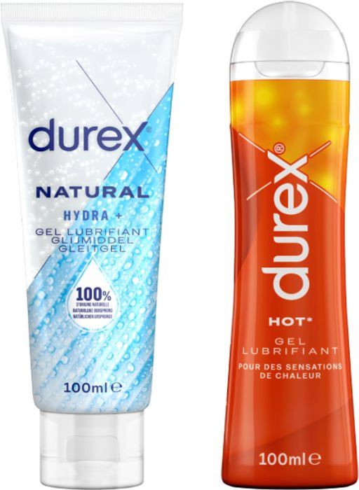 Lot de 2 Gels Lubrifiants Intimes Hot Effet Chauffant Stimulant 100ml