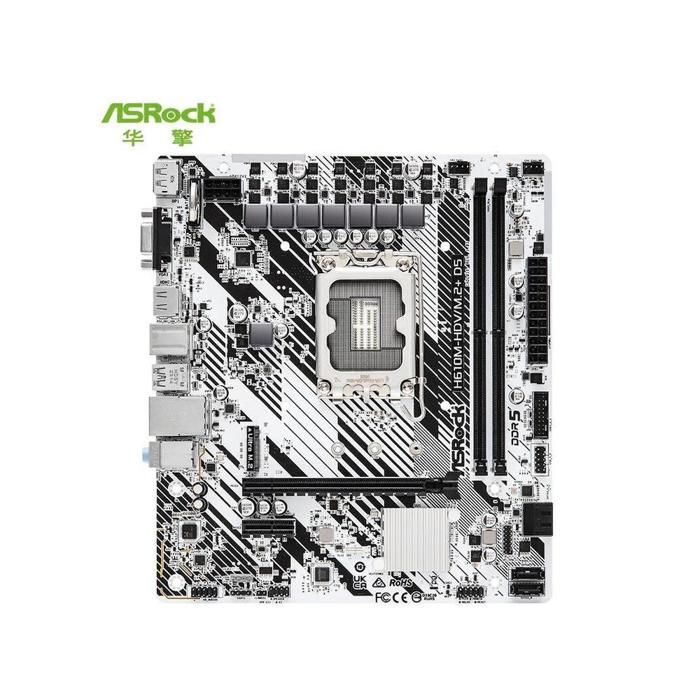 Carte mère ASRock H610M-HDV/M.2 D5 Intel H610 LGA 1700 2xDDR5 96GB Micro ATX - Asrock