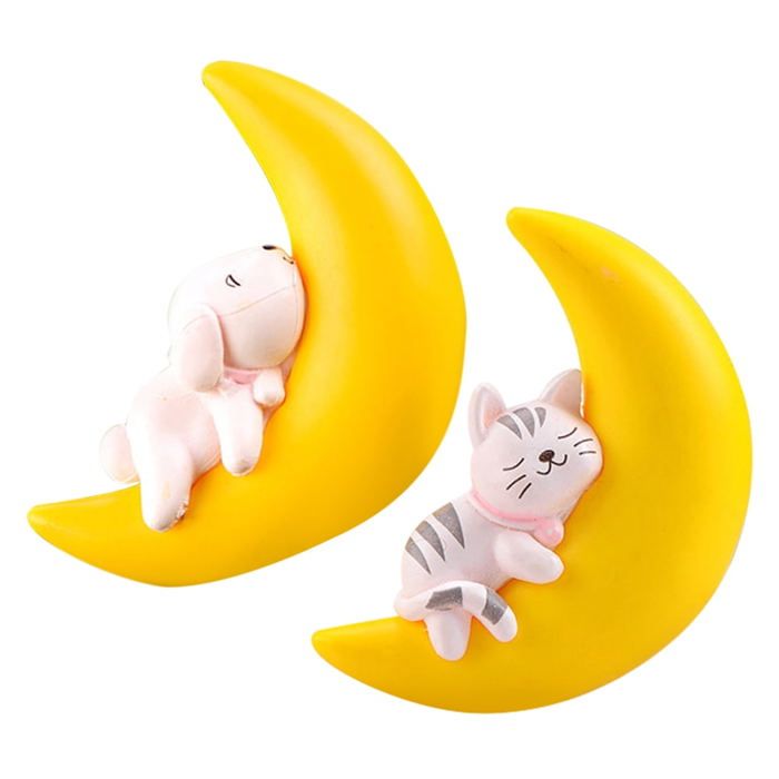 Lot de 2 décorations flottantes pour aquarium ornement flottant accessoires de pêche sculpture daquarium lapin poulpe