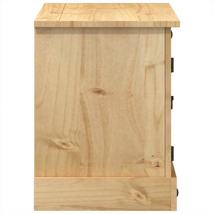Armoire TV/Table TV/Meuble HIFI GKK Corona 100x40x52 cm bois de pin massif @48