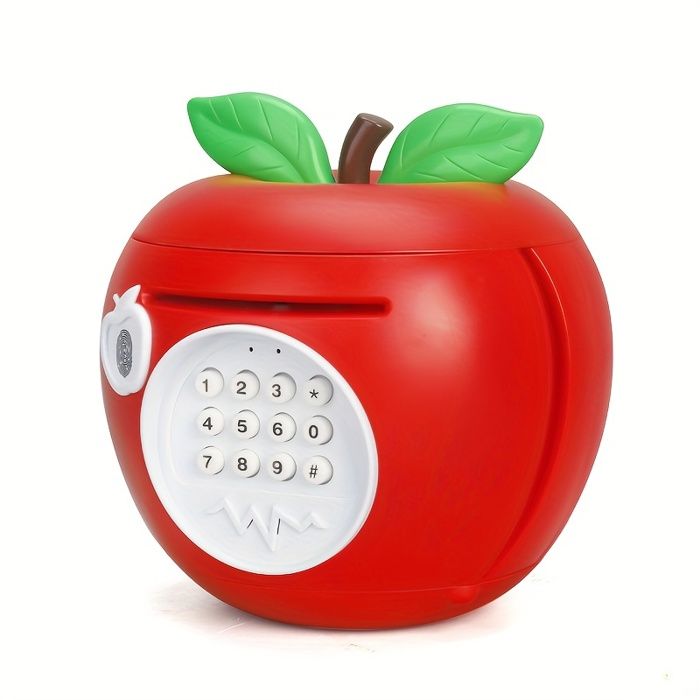 SANYU Tirelire Électronique Enfant avec Code Secret et Empreinte Digitale Éducative et Ludique pour 3 Ans et Plus-Rouge