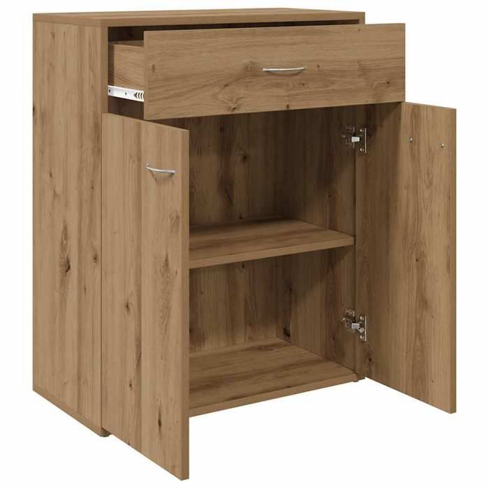 36251 Commode salon/BUFEET - MEUBLECHIC - avec stockage - Pour salon - chêne artisanal 60x30x75 cm bois dingénieriePrintemps/été