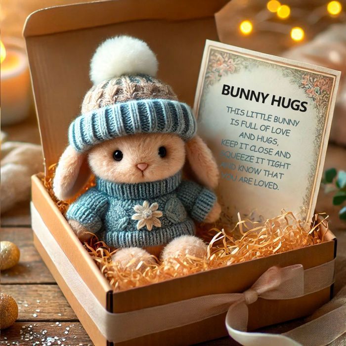 Mini lapin lumineux câlin mignon cadeau de Pâques – Un petit paquet d Mini lapin lumineux câlin mignon cadeau de Pâques – Un petit paquet d
