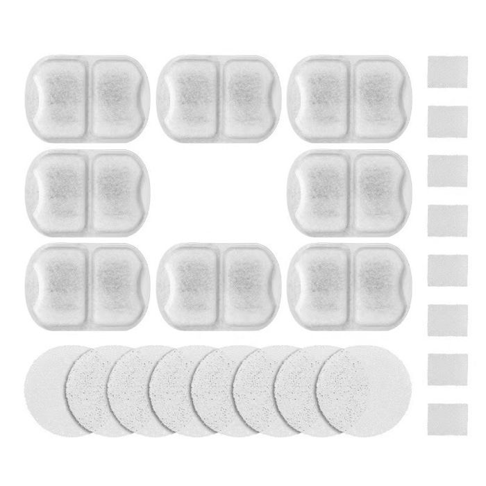 Filtres pour fontaine à eau pour animaux - Phoesky - 8 ensembles - Compatibles avec bols en acier inoxydable 7 L