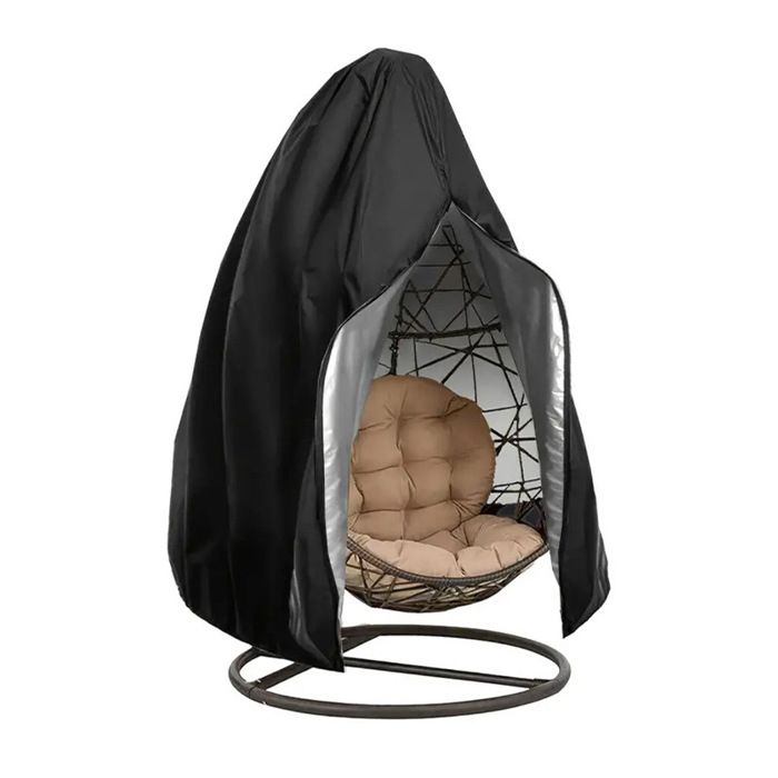 Housse chaise suspendue rotin noir - Nosheir - 190x115cm imperméable antipoussière