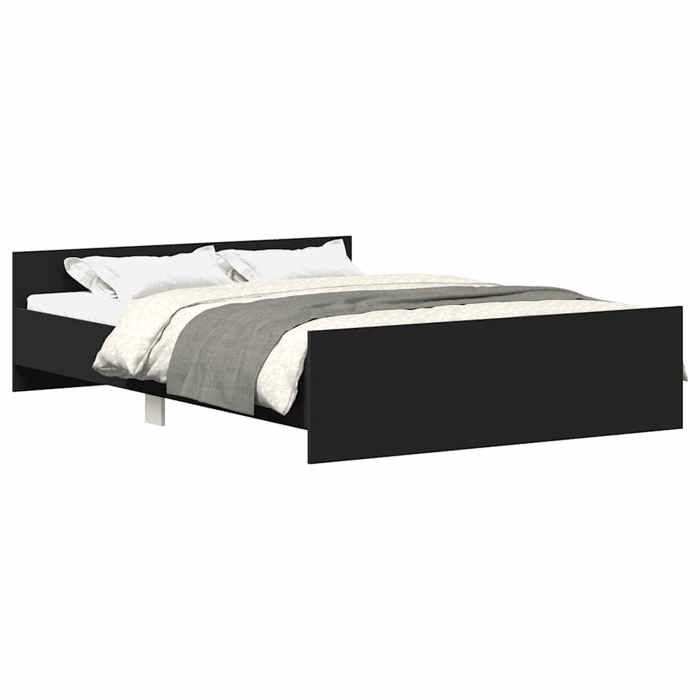 Luxe&Mode Structure de lit sans matelas noir 140x200 cm 2 ans garantie LV7150