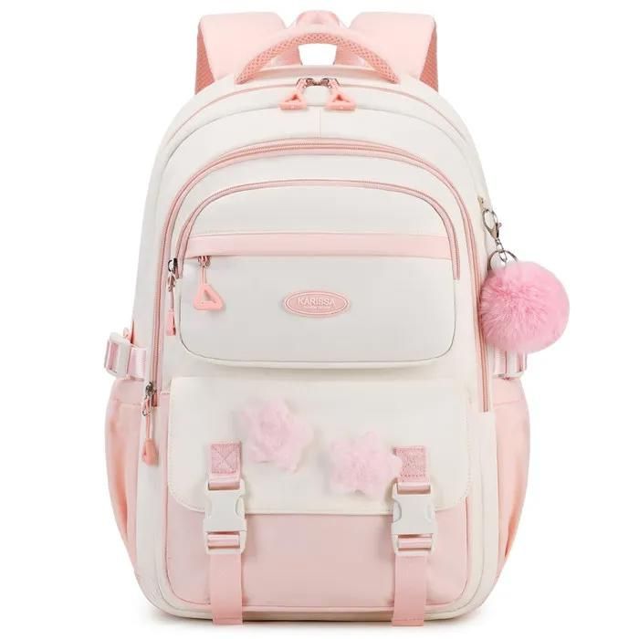 XJYDNCG Cartable Fille Primaire - Sac À Dos Scolaire Enfant - 45x31x16cm - Rose