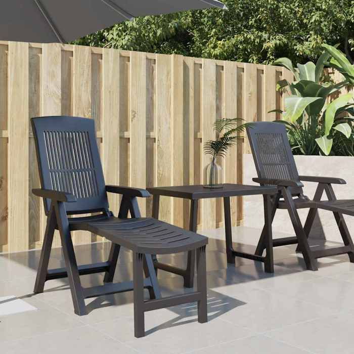 Transat - Balcon/Piscine - Chaise longue anthracite plastique(1parcel)8570