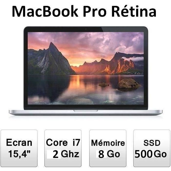 Achat PC Portable MacBook Pro Rétina 15" Core i7 pas cher