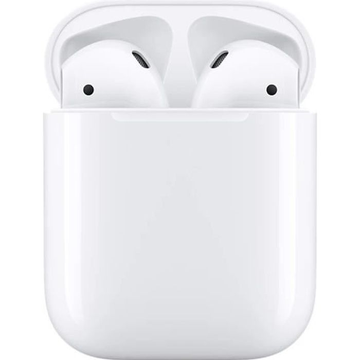 APPLE AirPods 2 Blanc Écouteurs sans fil - Avec boitier de charge filaire - Reconditionné Apple sur Cdiscount Seconde Vie