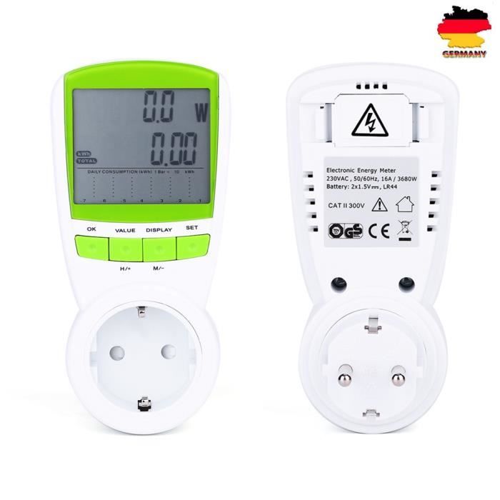 Wattmètre numérique compteur calculateur d/'énergie consommation électrique mètre