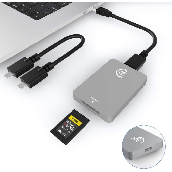 Lecteur de Carte CFexpress Type A SuperSpeed USB 3.1 Gen2 10 Gbps Adaptateur de Carte mémoire