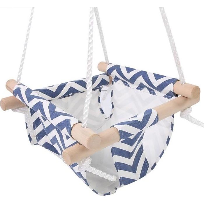 Interieur Exterieur 60 Kg Hamac Bebe Toile Securisee Suspendu Balancoire Siege Jouet Pour Enfant En Bas Age Cdiscount Jardin
