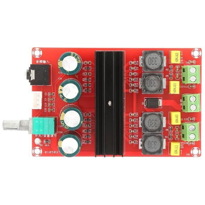 Les-Theresa Carte damplificateur de puissance HF69B Carte modifi/ée pour haut-parleur 2x6W Compatible avec Bluetooth