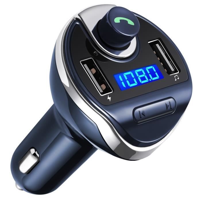 Kit main libre bluetooth voiture,2 ports de chargement USB, son stéréo